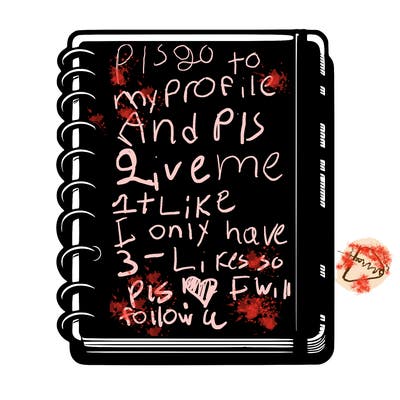 blank, realistic notebook