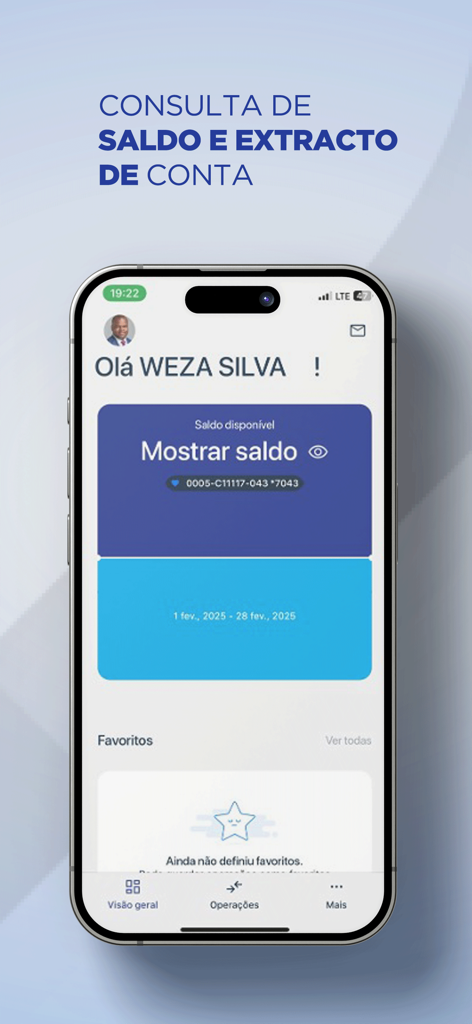 BPC - BPC mobile app screen for checking account balance and statements.