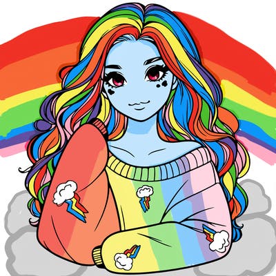 a beautiful girl in a big sweatshirt