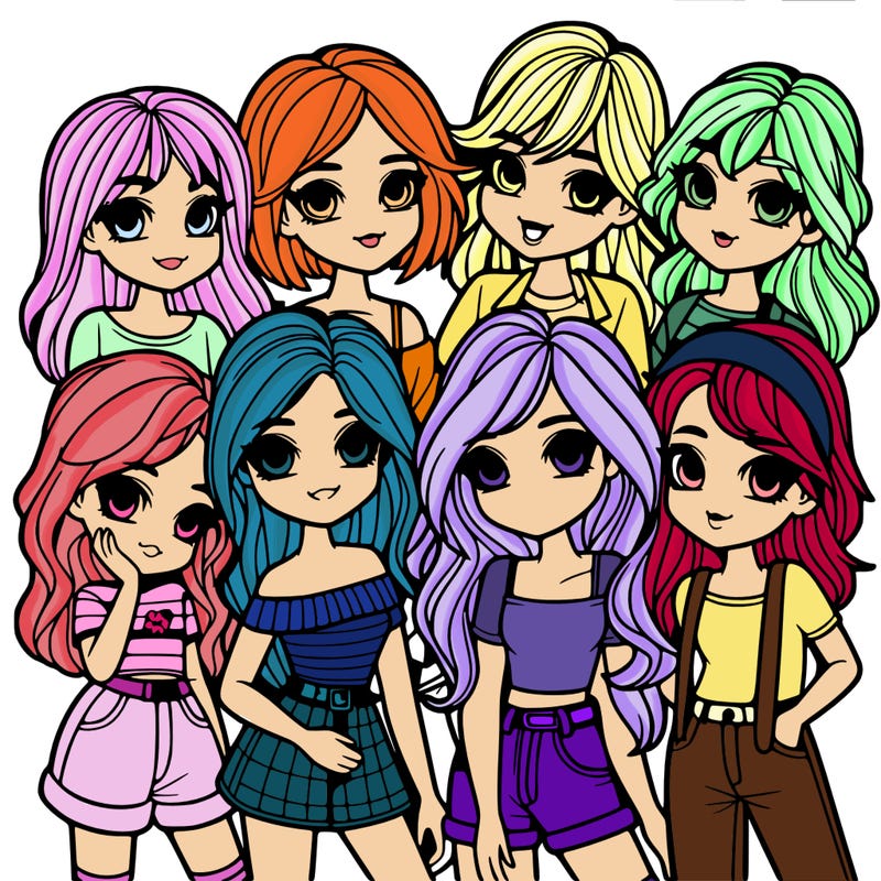 group of girls