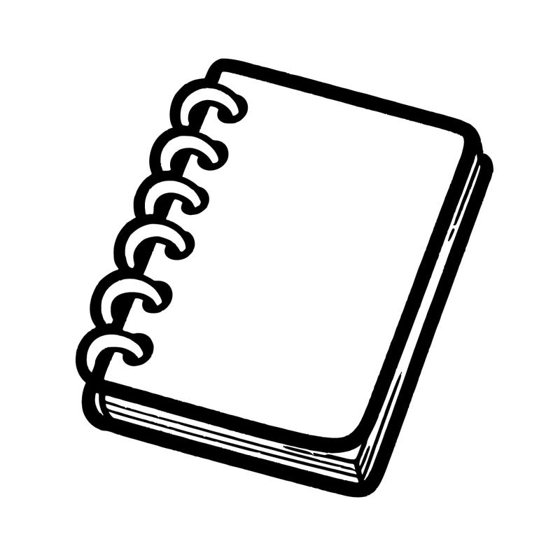 blank note book