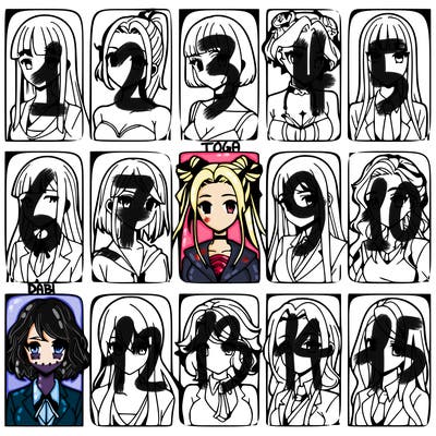 girls that look diffrent anime