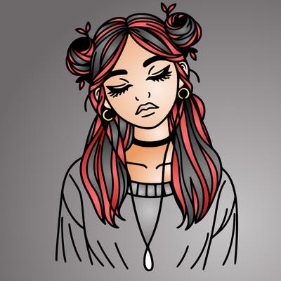 aestitic girl