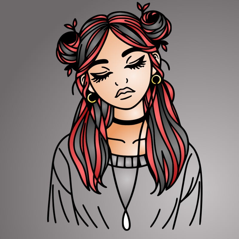 aestitic girl
