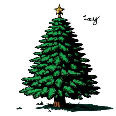 realistic christmas tree