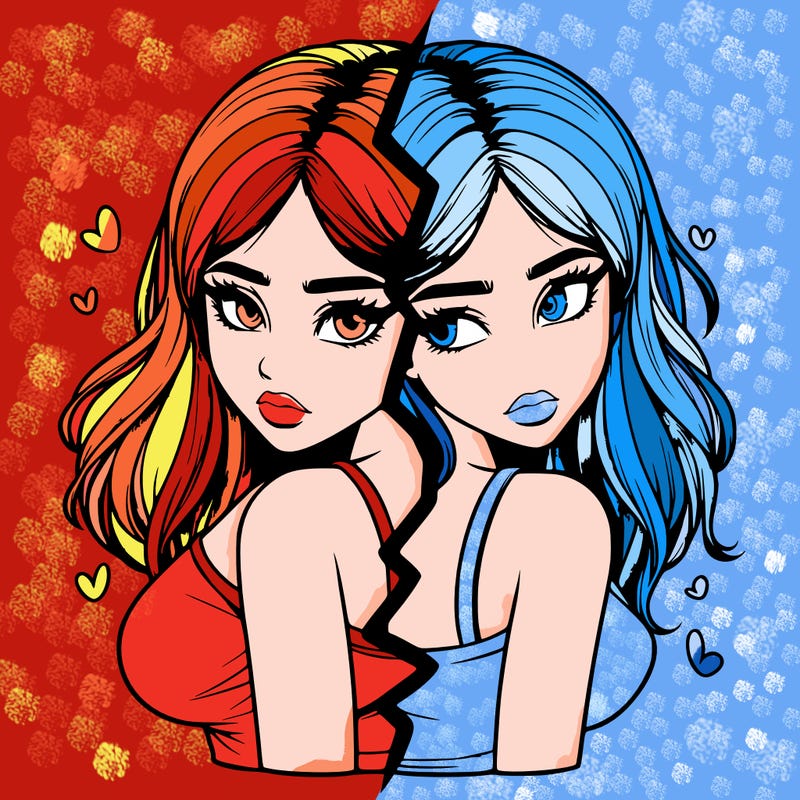 realistic girl split