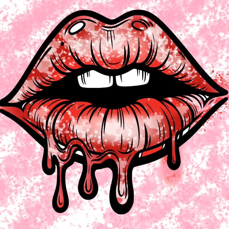 lips that look realistic and drip