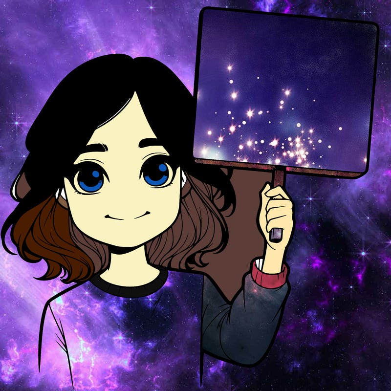 realistic girl holding up a sign