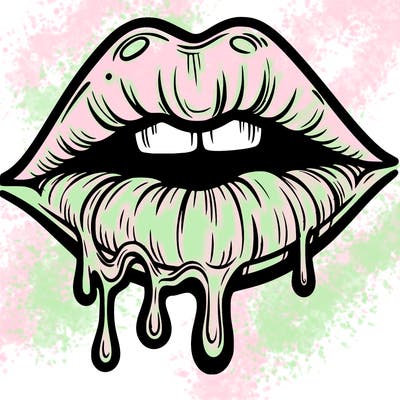 lips that look realistic and drip