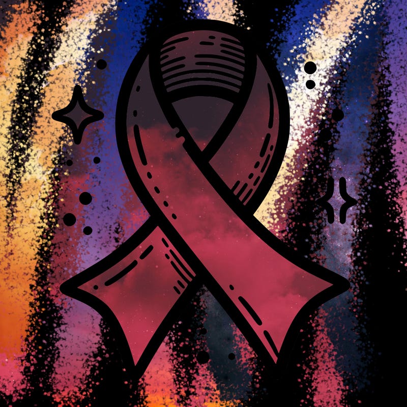 ribbon symbol of national breast cancer awareness month