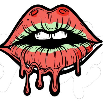 lips that look realistic and drip