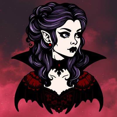 victorian gothic vampire woman