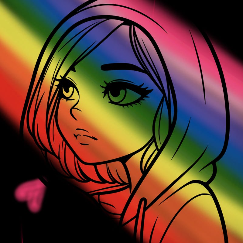 a woman wearing a hoodie