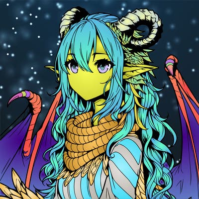 dragon girl realistic fantasy