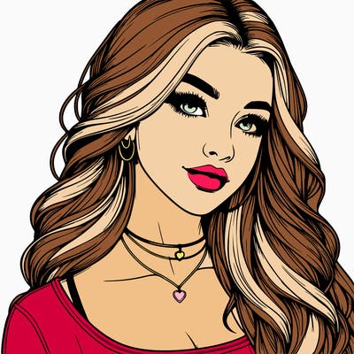 detailed realistic girl