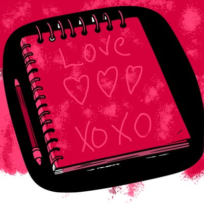a blank sketch pad