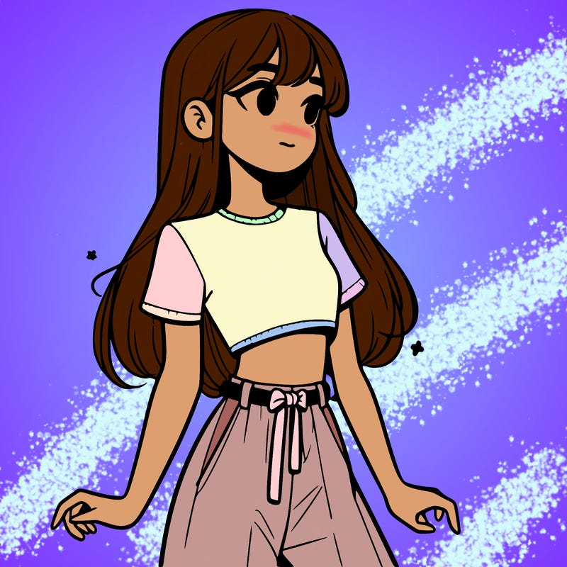 girl in a cute crop top