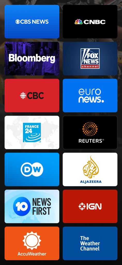 LeadStory - A grid displaying logos of reputable news sources like CBS, Bloomberg, Reuters, and Al Jazeera available on LeadStory.