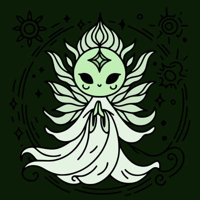 a magical spirit, guardian