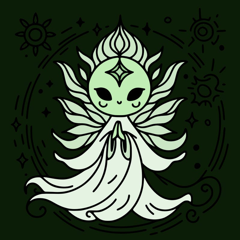 a magical spirit, guardian