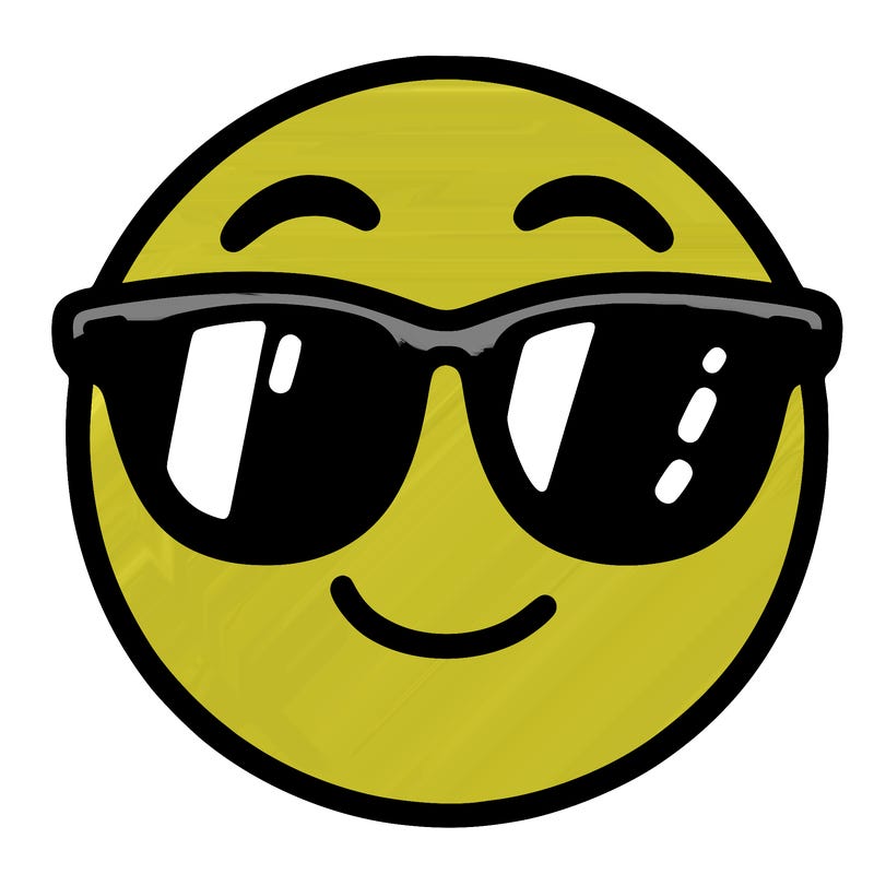 emoji with sunglasses