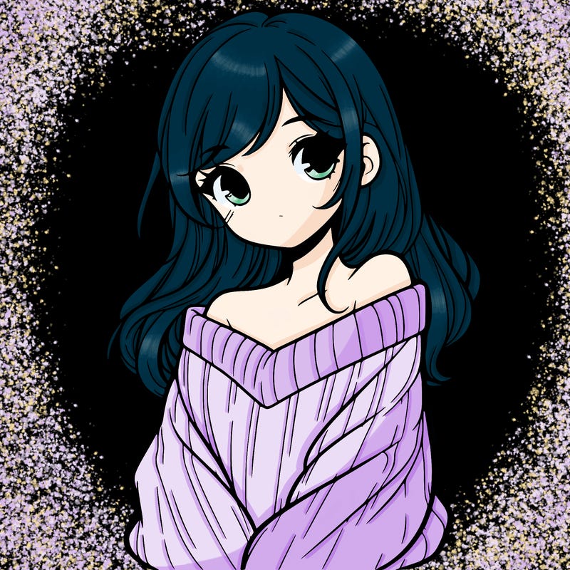 shy pretty girl wearing a sweater that is falling off one shoulder portrait