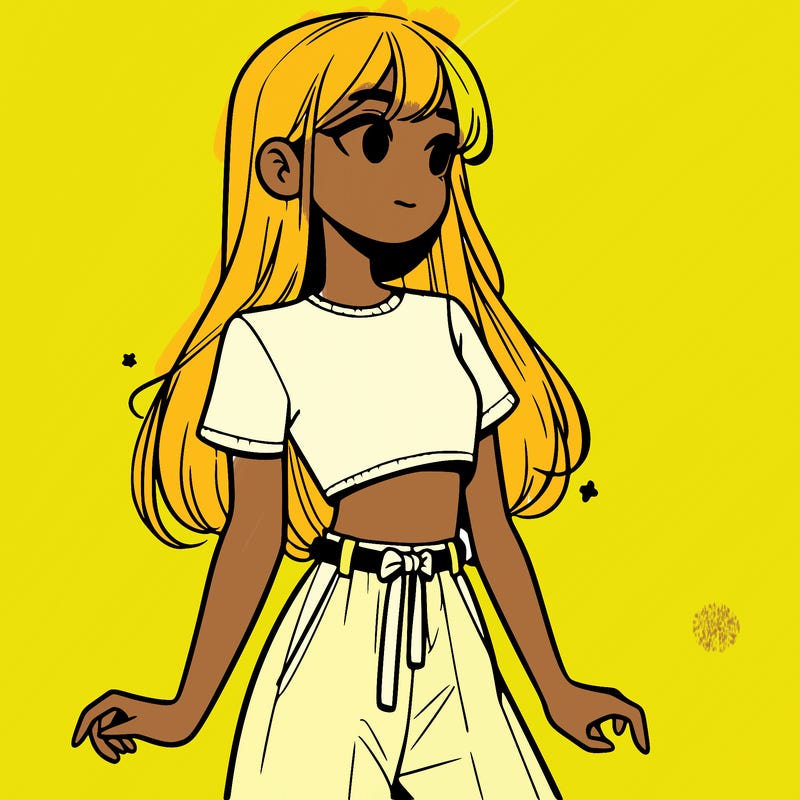 girl in a cute crop top