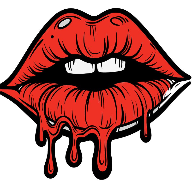 lips that look realistic and drip