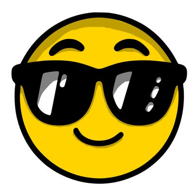 emoji with sunglasses