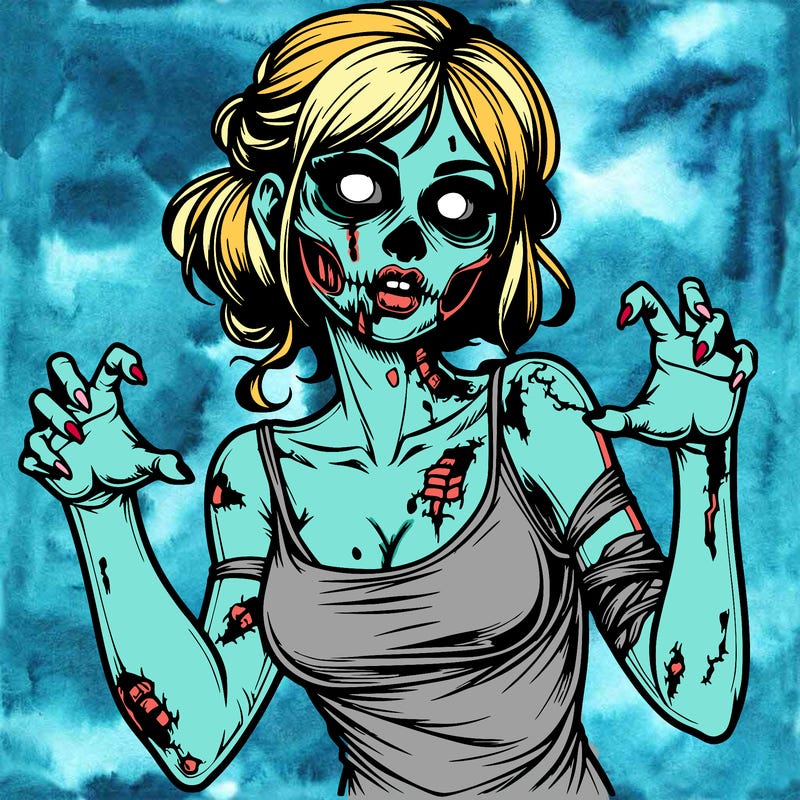 realistic zombie girl