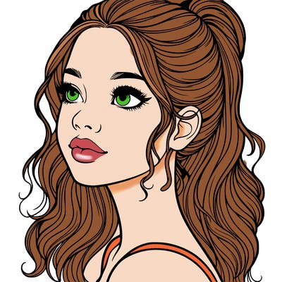 beautiful realistic girl