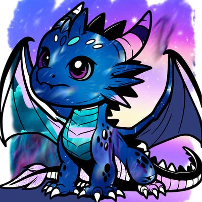 fierce baby night dragon