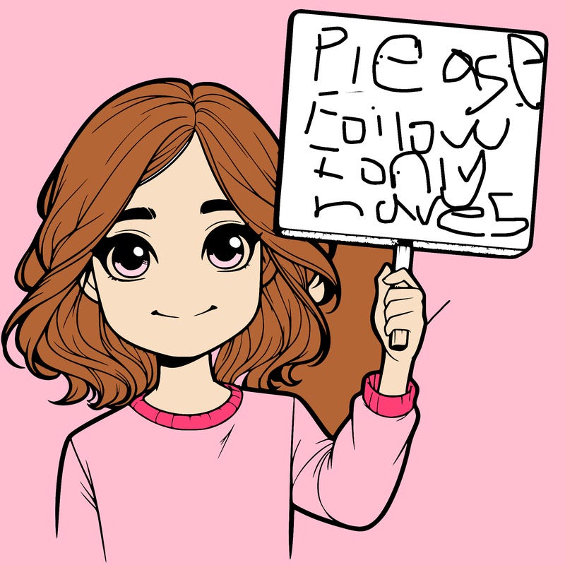 realistic girl holding up a sign