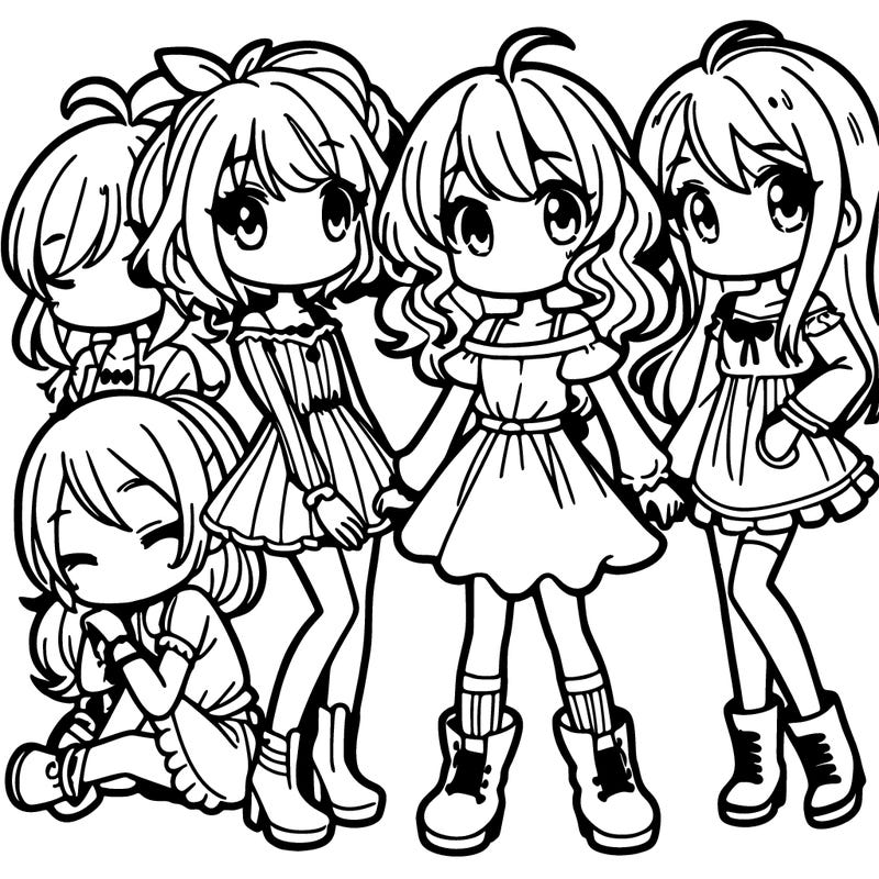 a group of cute girls