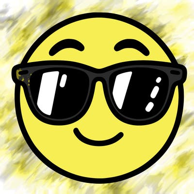 emoji with sunglasses
