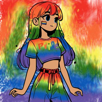 girl in a cute crop top