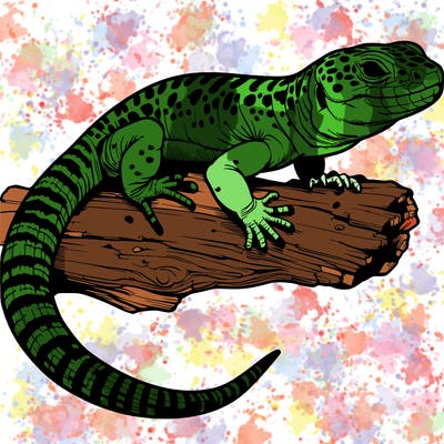 realistic lizard