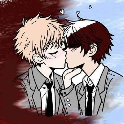 kissing anime
