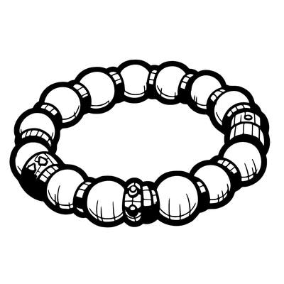 beaded bracelet that has no detail