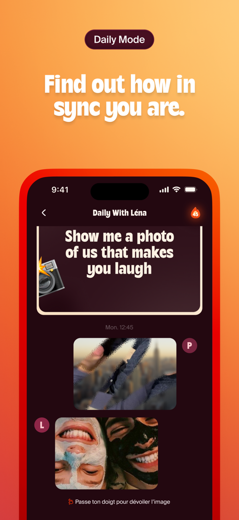 Cray Cray - Couple Game - Cray Cray app screenshot showing a daily photo challenge for couples to share funny memories and stay in sync.