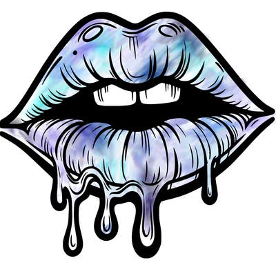 lips that look realistic and drip