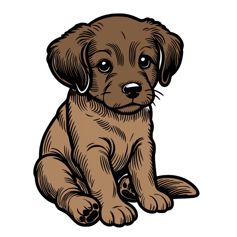 realistic puppy