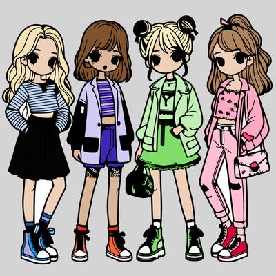 girls with fashion