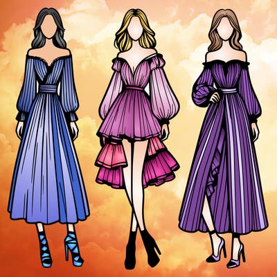 fashion models dresses