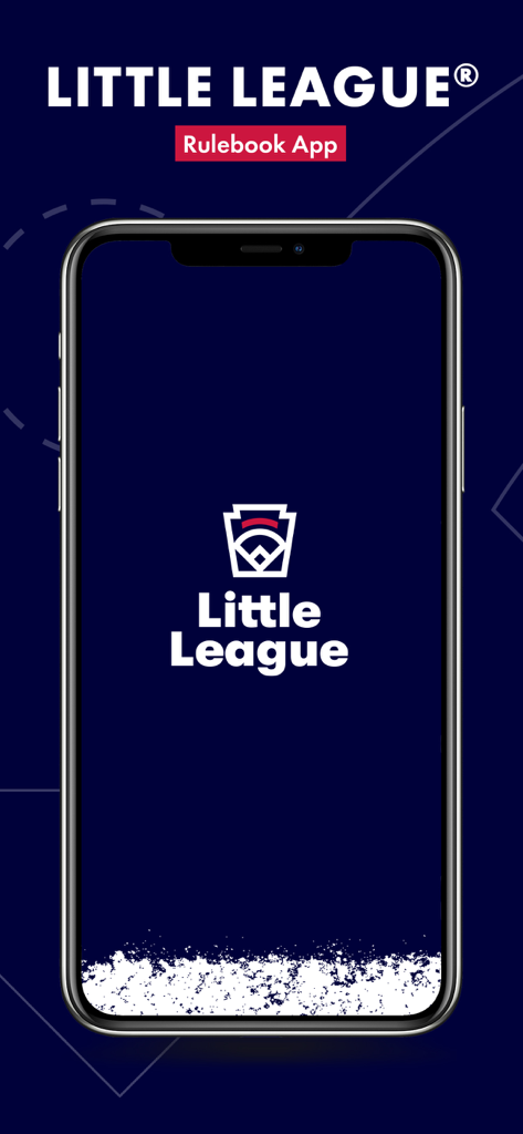 Little League Rulebook - Little League Rulebook app splash screen on a mobile device