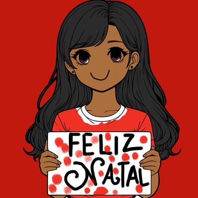 realistic girl holding a sign