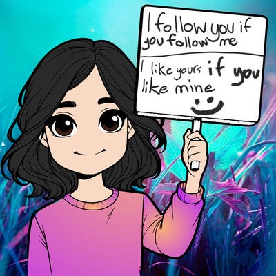 realistic girl holding up a sign