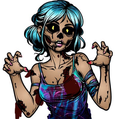 realistic zombie girl