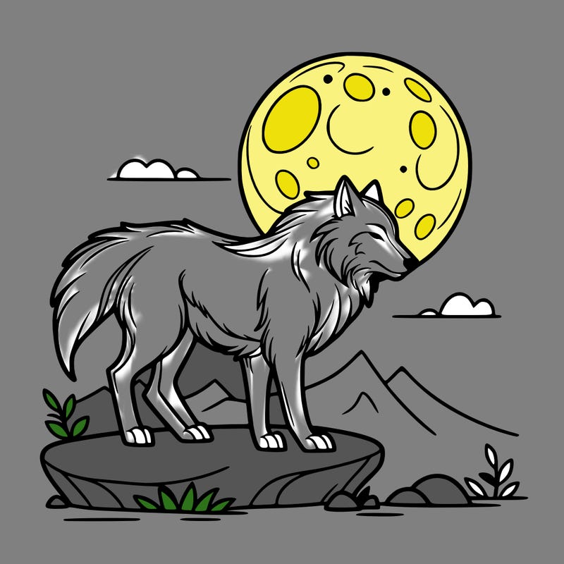wolf moonlight