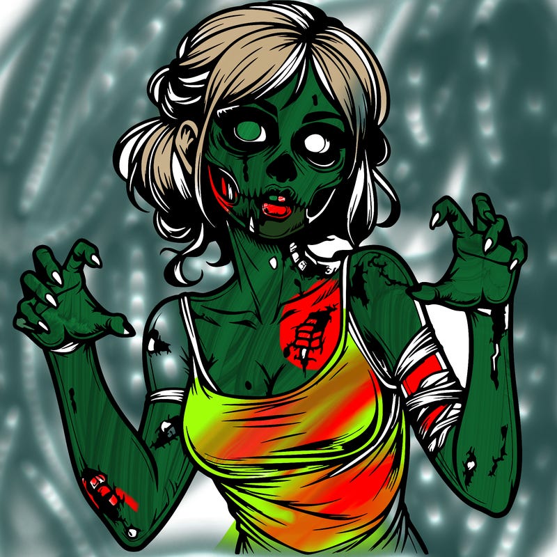 realistic zombie girl